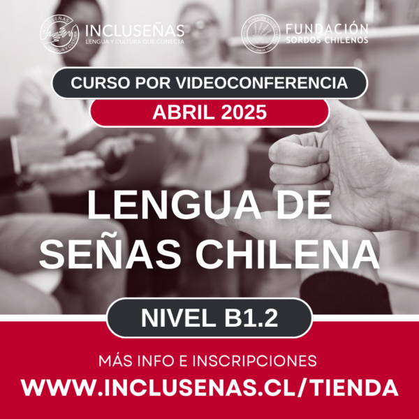 CURSO REGULAR: Lengua de Señas Chilena - Nivel B1.2 - Abril 2025